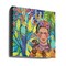 Frida and her parrots Square 24x24 Canvas - Corporate Office Art